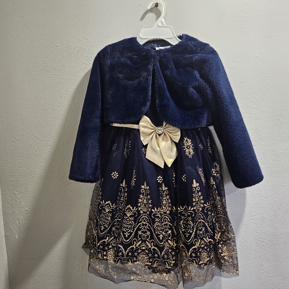 Rare Editions Navy Dress Party with Jacket